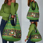 Jamaica Christmas Grocery Bag Rasta Santa Snowman Gingerbread Drummer Palm Trees - African Pride