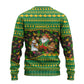 Jamaica Christmas Ugly Christmas Sweater Rasta Santa Snowman Gingerbread Drummer Palm Trees - African Pride