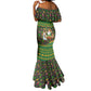 Jamaica Christmas Mermaid Dress Rasta Santa Snowman Gingerbread Drummer Palm Trees - African Pride
