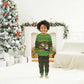 Jamaica Christmas Pajama Set Rasta Santa Snowman Gingerbread Drummer Palm Trees - African Pride