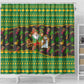 Jamaica Christmas Shower Curtain Rasta Santa Snowman Gingerbread Drummer Palm Trees - African Pride