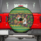 Jamaica Christmas Spare Tire Cover Rasta Santa Snowman Gingerbread Drummer Palm Trees - African Pride