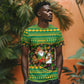 Jamaica Christmas T shirt Rasta Santa Snowman Gingerbread Drummer Palm Trees - African Pride
