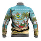Jamaica Christmas Baseball Jacket Rasta Santa Snowman Hammock Angel Palm Trees and Tropical Beach - African Pride
