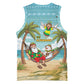 Jamaica Christmas Basketball Jersey Rasta Santa Snowman Hammock Angel Palm Trees and Tropical Beach - African Pride