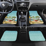 Jamaica Christmas Car Mats Rasta Santa Snowman Hammock Angel Palm Trees and Tropical Beach - African Pride