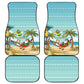 Jamaica Christmas Car Mats Rasta Santa Snowman Hammock Angel Palm Trees and Tropical Beach - African Pride