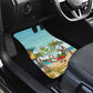 Jamaica Christmas Car Mats Rasta Santa Snowman Hammock Angel Palm Trees and Tropical Beach - African Pride