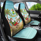 Jamaica Christmas Car Seat Cover Rasta Santa Snowman Hammock Angel Palm Trees and Tropical Beach - African Pride