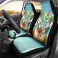 Jamaica Christmas Car Seat Cover Rasta Santa Snowman Hammock Angel Palm Trees and Tropical Beach - African Pride