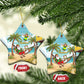 Jamaica Christmas Ceramic Ornament Rasta Santa Snowman Hammock Angel Palm Trees and Tropical Beach - African Pride
