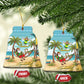 Jamaica Christmas Ceramic Ornament Rasta Santa Snowman Hammock Angel Palm Trees and Tropical Beach - African Pride