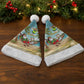 Jamaica Christmas Santa Hat Rasta Santa Snowman Hammock Angel Palm Trees and Tropical Beach - African Pride