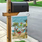 Jamaica Christmas Garden Flag Rasta Santa Snowman Hammock Angel Palm Trees and Tropical Beach - African Pride