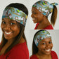 Jamaica Christmas Neck Gaiter Rasta Santa Snowman Hammock Angel Palm Trees and Tropical Beach - African Pride
