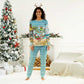 Jamaica Christmas Pajama Set Rasta Santa Snowman Hammock Angel Palm Trees and Tropical Beach - African Pride