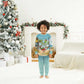Jamaica Christmas Pajama Set Rasta Santa Snowman Hammock Angel Palm Trees and Tropical Beach - African Pride