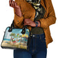 Jamaica Christmas Shoulder Handbag Rasta Santa Snowman Hammock Angel Palm Trees and Tropical Beach - African Pride