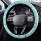 Jamaica Christmas Steering Wheel Cover Rasta Santa Snowman Hammock Angel Palm Trees and Tropical Beach - African Pride