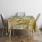 Jamaica Christmas Tablecloth Rasta Santa Snowman Hammock Angel Palm Trees and Tropical Beach - African Pride