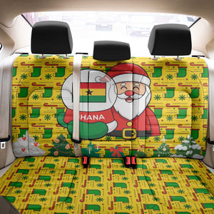 Ghana Christmas Back Car Seat Cover Santa Ornament National Coat of Arms and Festive - African Pride