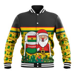 Ghana Christmas Baseball Jacket Santa Ornament National Coat of Arms and Festive - African Pride