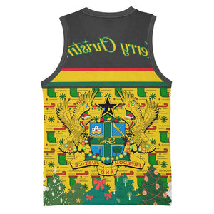 Ghana Christmas Basketball Jersey Santa Ornament National Coat of Arms and Festive - African Pride