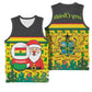 Ghana Christmas Basketball Jersey Santa Ornament National Coat of Arms and Festive - African Pride