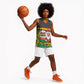 Ghana Christmas Basketball Jersey Santa Ornament National Coat of Arms and Festive - African Pride