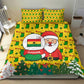 Ghana Christmas Bedding Set Santa Ornament National Coat of Arms and Festive - African Pride
