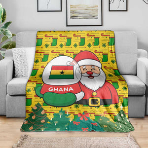 Ghana Christmas Blanket Santa Ornament National Coat of Arms and Festive - African Pride