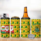 Ghana Christmas 4 in 1 Can Cooler Tumbler Santa Ornament National Coat of Arms and Festive - African Pride