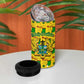 Ghana Christmas 4 in 1 Can Cooler Tumbler Santa Ornament National Coat of Arms and Festive - African Pride