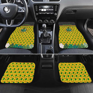 Ghana Christmas Car Mats Santa Ornament National Coat of Arms and Festive - African Pride