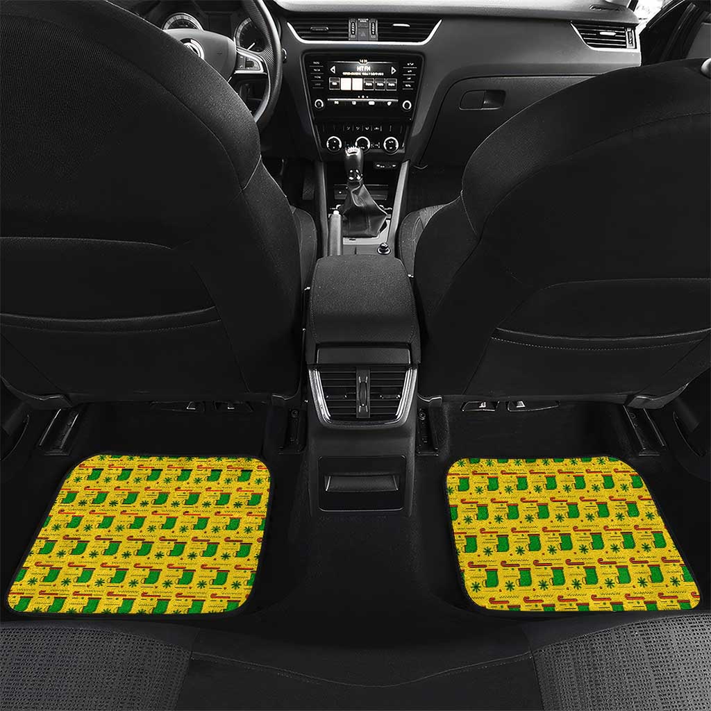 Ghana Christmas Car Mats Santa Ornament National Coat of Arms and Festive - African Pride