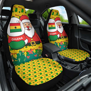 Ghana Christmas Car Seat Cover Santa Ornament National Coat of Arms and Festive - African Pride