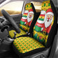 Ghana Christmas Car Seat Cover Santa Ornament National Coat of Arms and Festive - African Pride