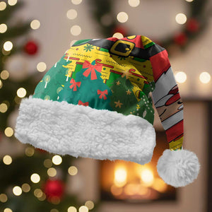 Ghana Christmas Santa Hat Santa Ornament National Coat of Arms and Festive - African Pride