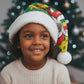 Ghana Christmas Santa Hat Santa Ornament National Coat of Arms and Festive - African Pride