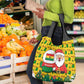 Ghana Christmas Grocery Bag Santa Ornament National Coat of Arms and Festive - African Pride
