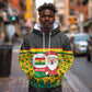 Ghana Christmas Hoodie Santa Ornament National Coat of Arms and Festive - African Pride