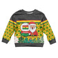 Ghana Christmas Kid Ugly Christmas Sweater Santa Ornament National Coat of Arms and Festive - African Pride