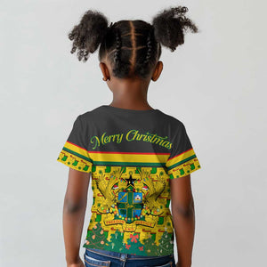 Ghana Christmas Kid T shirt Santa Ornament National Coat of Arms and Festive - African Pride