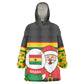 Ghana Christmas Kid Wearable Blanket Hoodie Santa Ornament National Coat of Arms and Festive - African Pride