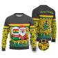 Ghana Christmas Ugly Christmas Sweater Santa Ornament National Coat of Arms and Festive - African Pride