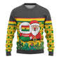 Ghana Christmas Ugly Christmas Sweater Santa Ornament National Coat of Arms and Festive - African Pride