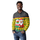 Ghana Christmas Long Sleeve Polo Shirt Santa Ornament National Coat of Arms and Festive - African Pride