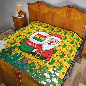 Ghana Christmas Quilt Santa Ornament National Coat of Arms and Festive - African Pride