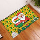 Ghana Christmas Rubber Doormat Santa Ornament National Coat of Arms and Festive - African Pride