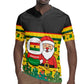 Ghana Christmas Rugby Jersey Santa Ornament National Coat of Arms and Festive - African Pride